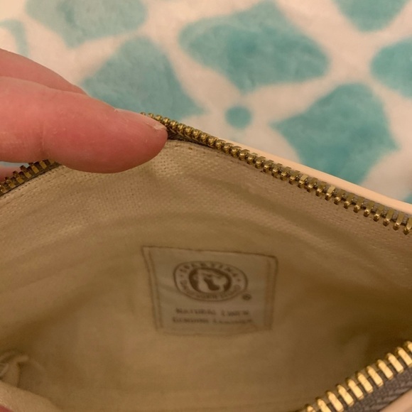 Spartina 449 leather and linen wristlet - Picture 5 of 5
